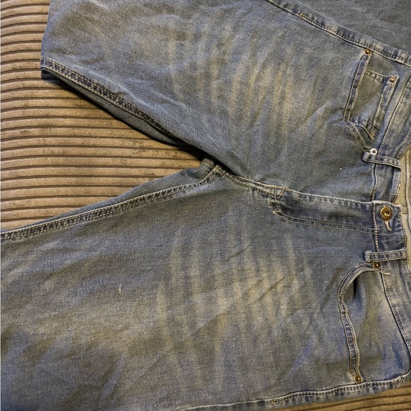 Men's Slim Straight Blue Jeans - Picture 1 of 4